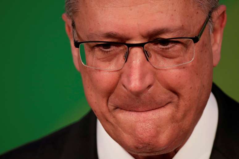 Candidato à Presidência do PSDB, Geraldo Alckmin, reage durante evento em Brasília 2/08/ 2018. REUTERS/Ueslei Marcelino