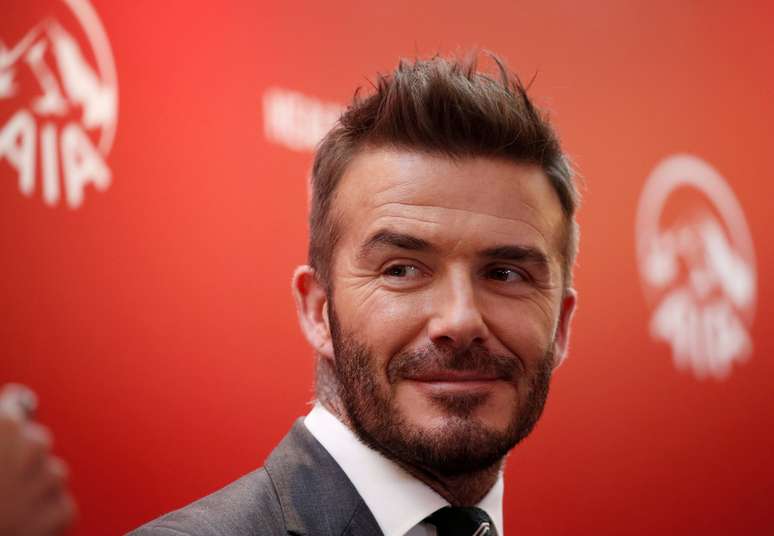 Ex-jogador ingl&ecirc;s David Beckham 26/03/2018 REUTERS/Beawiharta