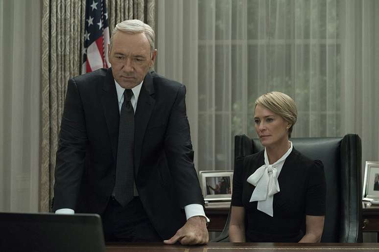 Kevin Spacey e Robin Wright em &#039;House of Cards&#039; (2013)