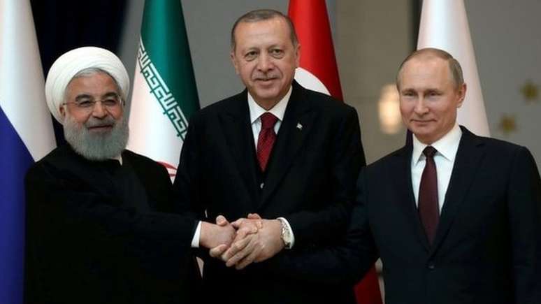 Irã, Turquia e Rússia assumiram o protagonismo no violento conflito na Síria