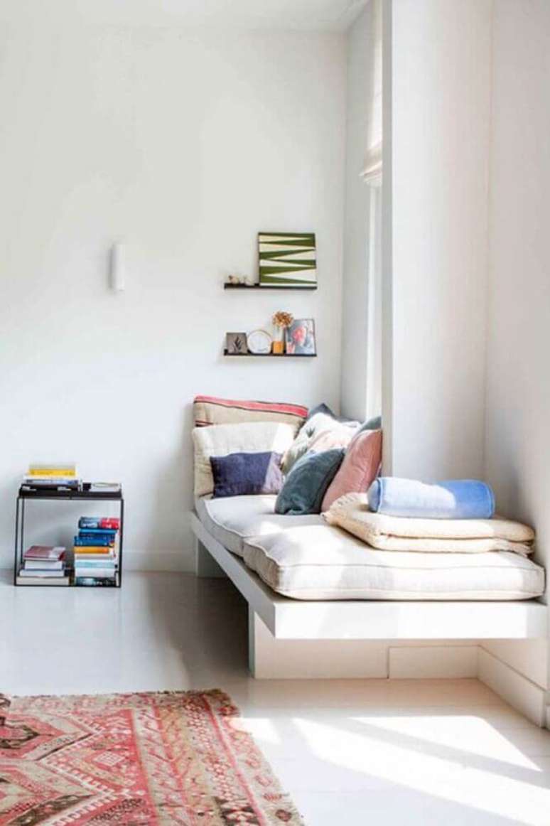 27. Decora&ccedil;&atilde;o minimalista para cantinho de leitura &ndash; Foto: Cut & Paste