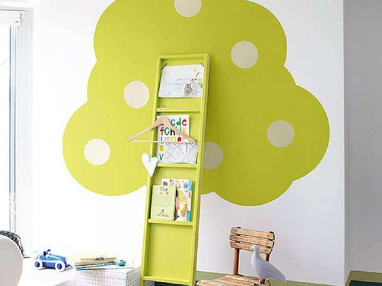 45. Fa&ccedil;a uma decora&ccedil;&atilde;o bem divertida e bonita no cantinho de leitura para crian&ccedil;as &ndash; Foto: HomeYou