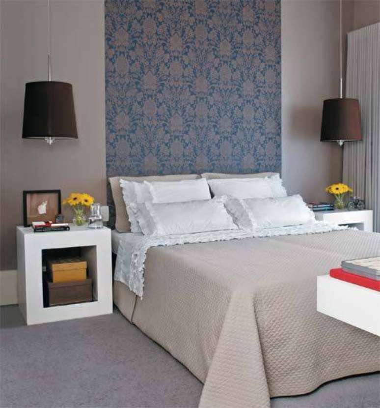 4. O tecido para parede pode ser aplicado em uma pequena &aacute;rea do ambiente.