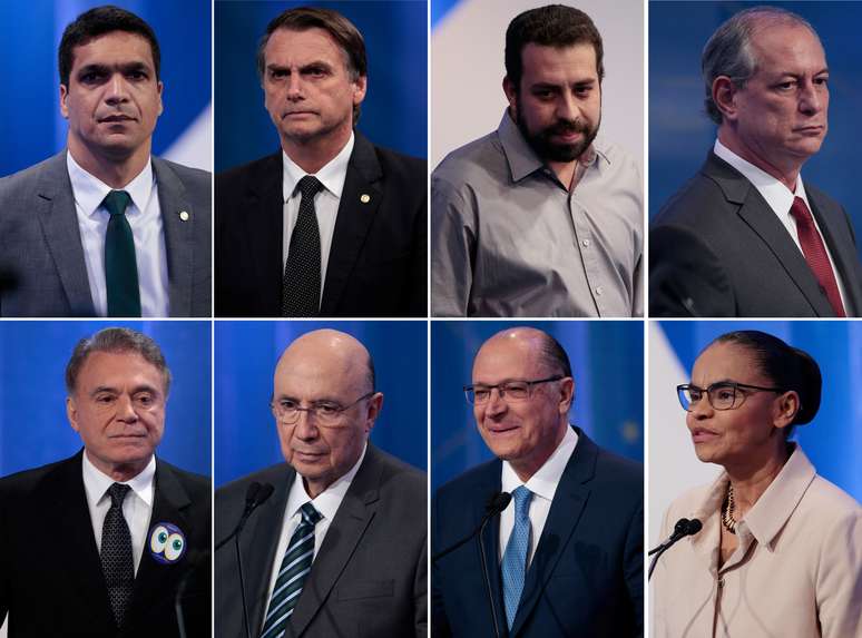 Combinação de fotos dos presidenciáveis que participaram do debate da RedeTV!
17/08/2018
REUTERS/Paulo Whitaker 