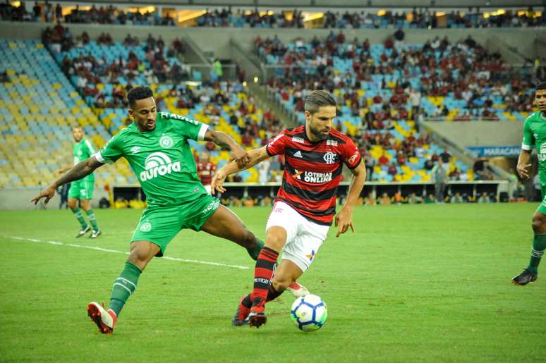 Durante Flamengo x Chapecoense, partida válida pela 24a rodada do Campeonato Brasileiro