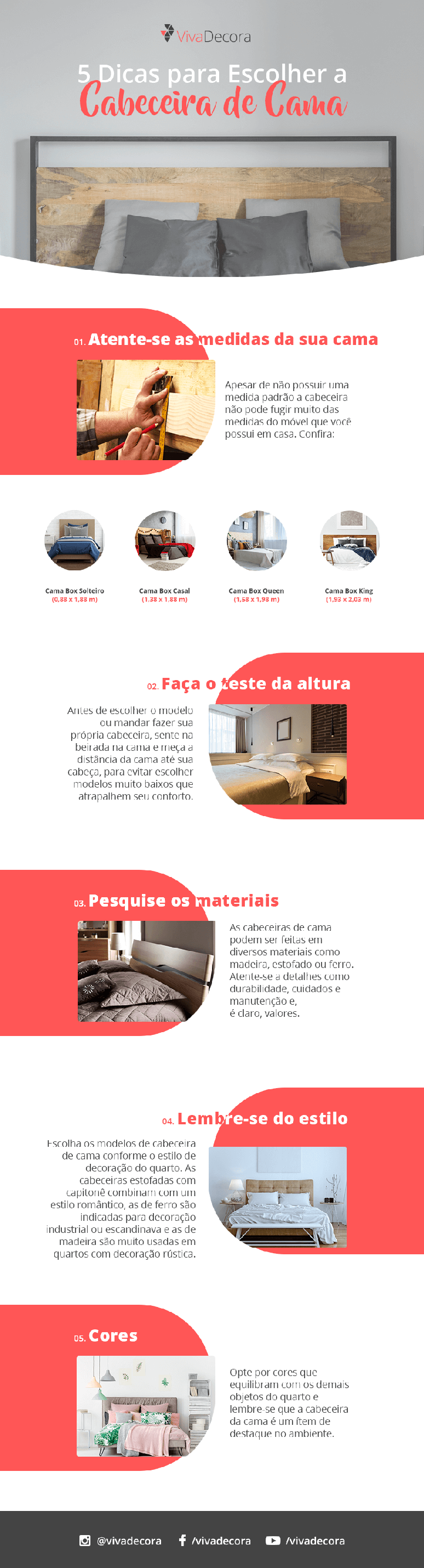 Infográfico – Como escolher a cabeceira de cama