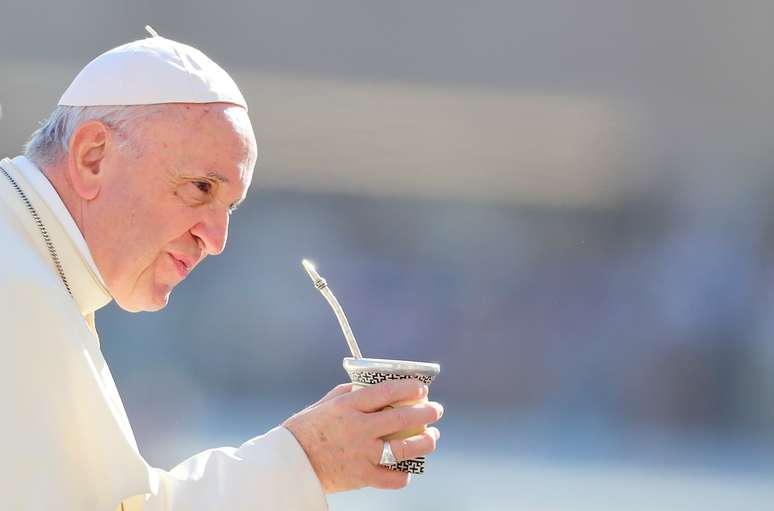 Papa Francisco na Praça de São Pedro, no Vaticano 