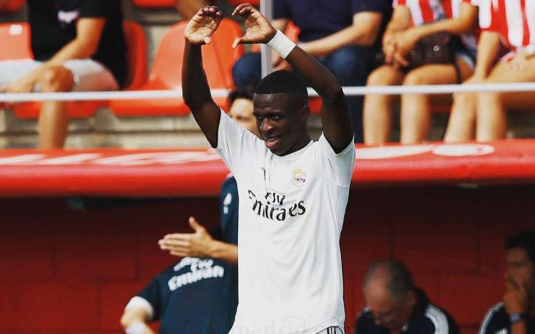 Vinícius Junior tem atuado no Real Castilla (Foto: Reprodução / Twitter)