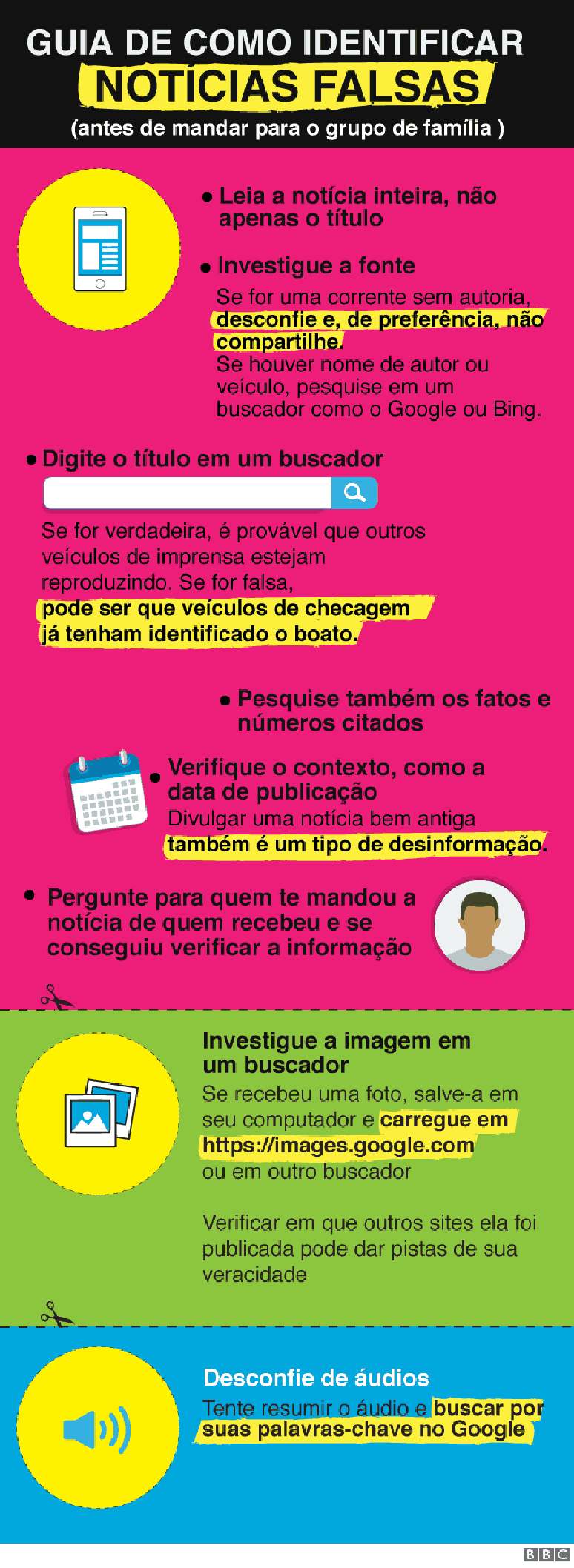 Guia de como identificar notícias falsas