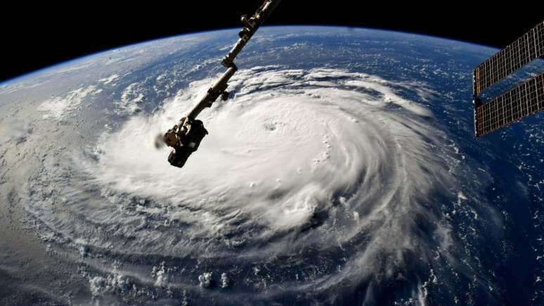 Furacão Florence visto da Estação Espacial Internacional