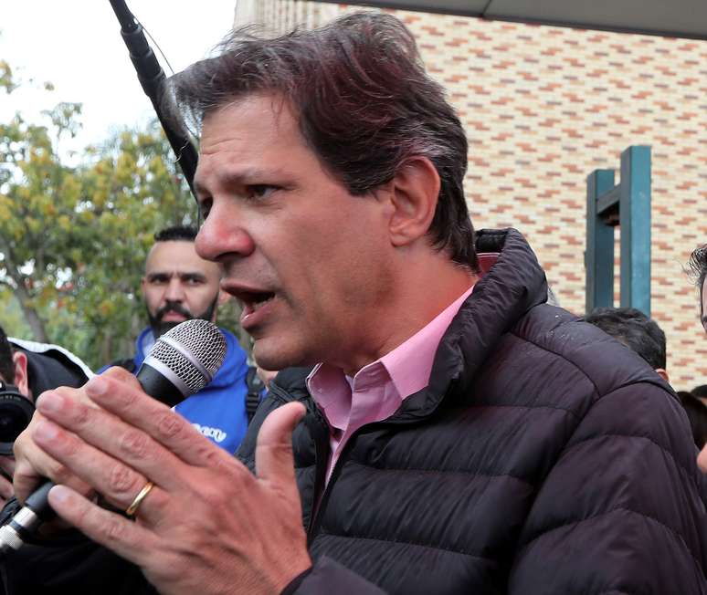 Candidato do PT à Presidência, Fernando Haddad, em São Bernardo do Campo
05/09/2018 REUTERS/Paulo Whitaker