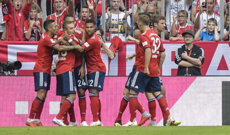 Tolisso fez o primeiro do Bayern de Munique (Foto: Guenter Schiffmann / AFP)