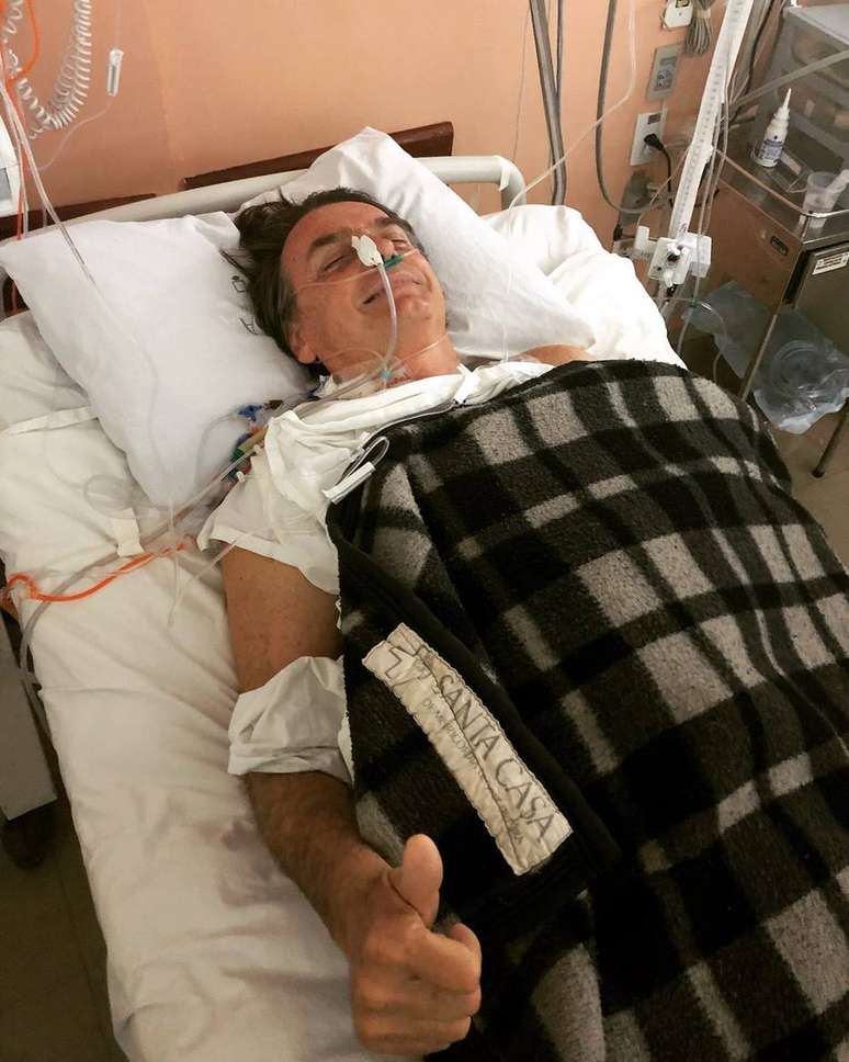 Jair Bolsonaro foi esfaqueado há mais de uma semana e segue em tratamento no hospital Albert Einstein.