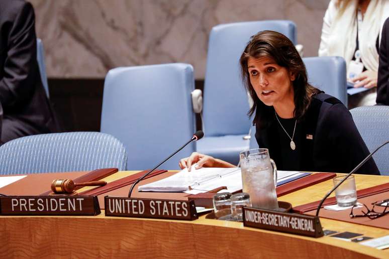 ikki Haley, embaixadora dos Estados Unidos para a Organização das Nações Unidas (ONU) REUTERS/Brendan McDermid