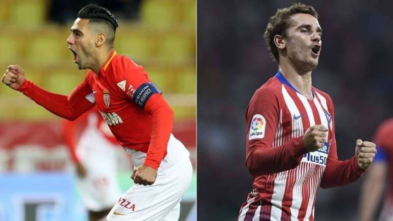 Falcao e Griezmann são os principais jogadores do confronto (Foto: AFP)