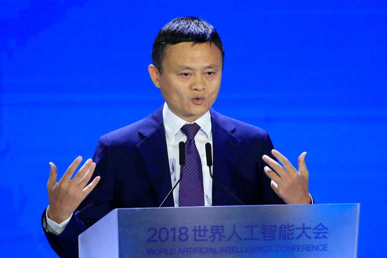 Alibaba Group co-founder and executive chairman Jack Ma attends the WAIC (World Artificial Intelligence Conference) in Shanghai, China, September 17, 2018. REUTERS/Aly Song
