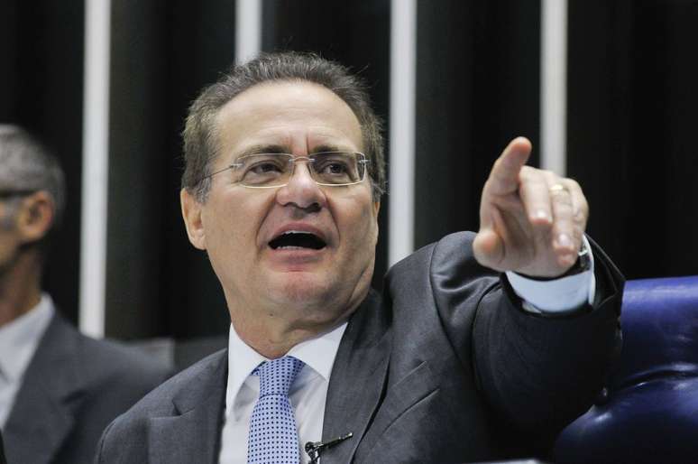 O senador Renan Calheiros, provável maior beneficiado caso a eleição para presidente do Senado seja secreta