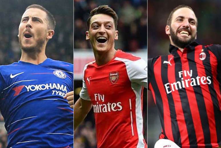 Chelsea, Arsenal e Milan são as principais atrações da Liga Europa 2018/2019 (Reprodução)