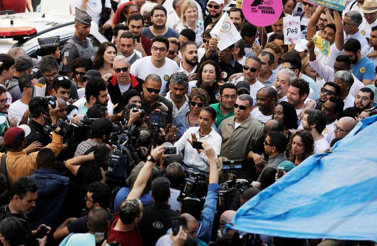 Candidata da Rede à Presidência, Marina Silva, faz campanha em São Paulo
08/09/2018
REUTERS/Nacho Doce