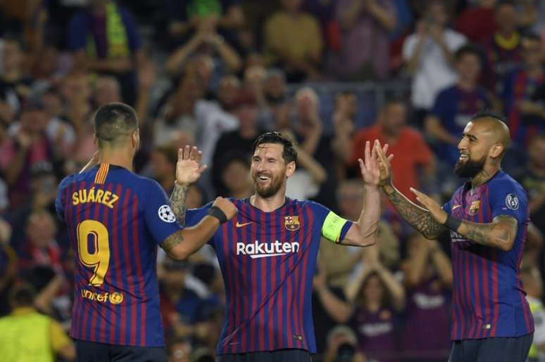 Messi já é o artilheiro da Liga dos Campeões, com três gols anotados (Foto: AFP)