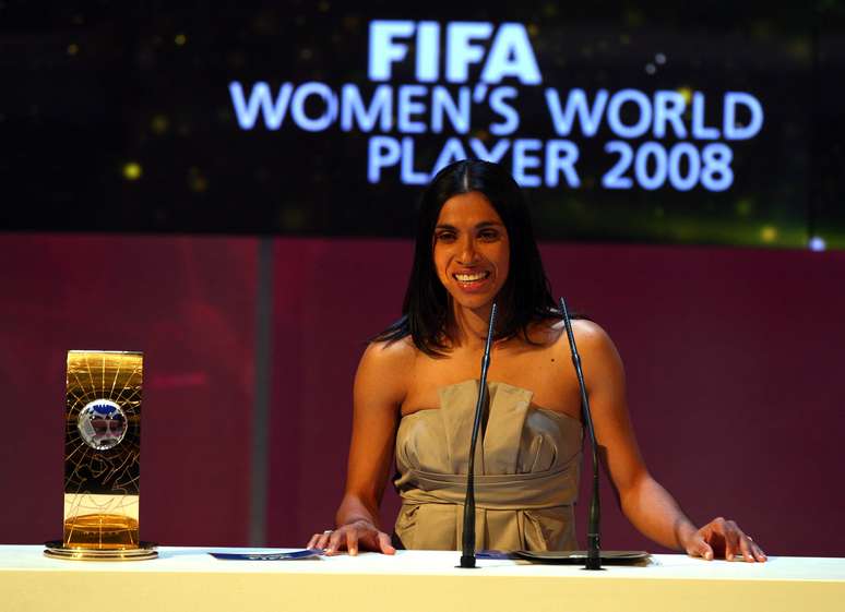 Em 2008, Marta conquistou o troféu pela terceira vez consecutiva
