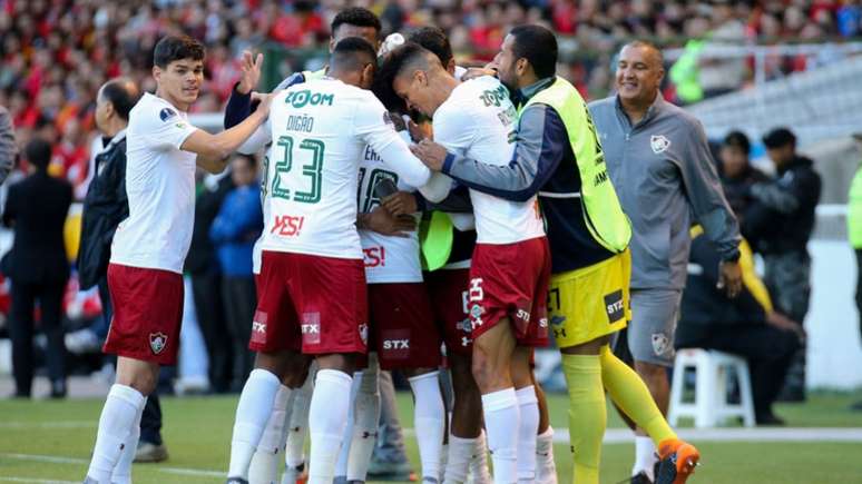 Fluminense venceu o Deportivo Cuenca no último jogo e agora encara a Chape (Foto: LUCAS MERÇON / FLUMINENSE F.C.)