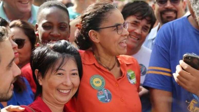 Marina Silva (Rede) foi praticamente ignorada por seus advers&aacute;rios nas redes sociais