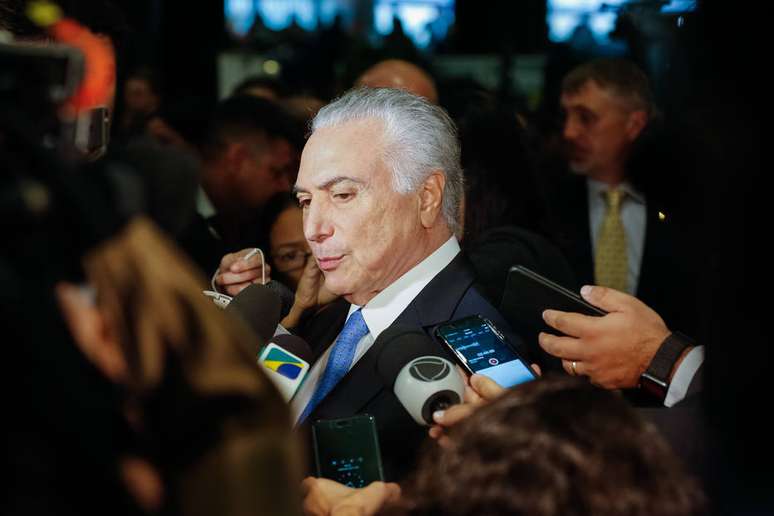 Presidente da República, Michel Temer participa de coletiva de imprensa em Nova York.