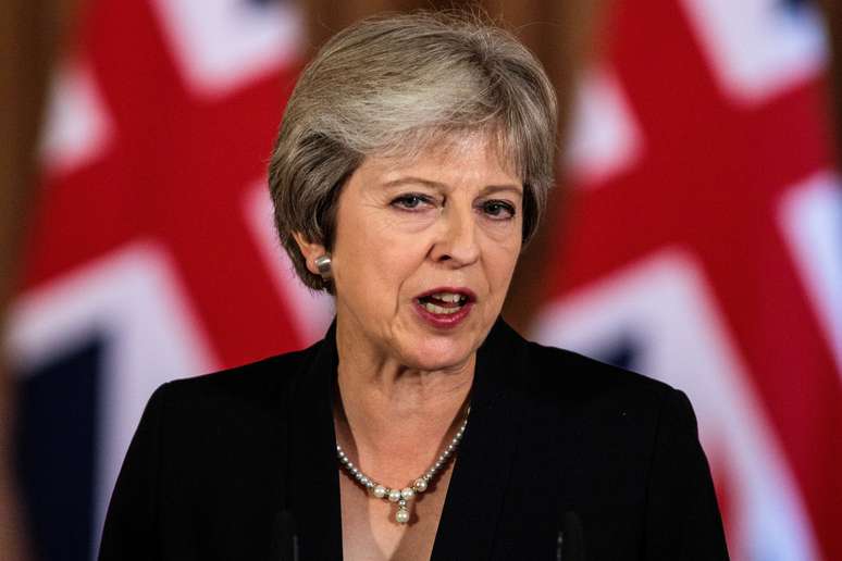 Primeira-ministra brit&acirc;nica, Theresa May, faz pronunciamento em Londres
21/09/2018 Jack Taylor/Pool via Reuters