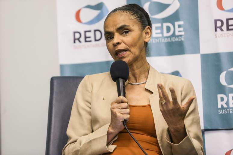 A ex-senadora e ex-Ministra do Meio Ambiente, Marina Silva em evento pela Rede Sustentabilidade.