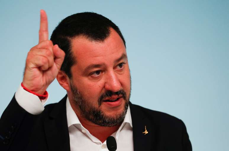 O ministro do Interior italiano, Matteo Salvini
