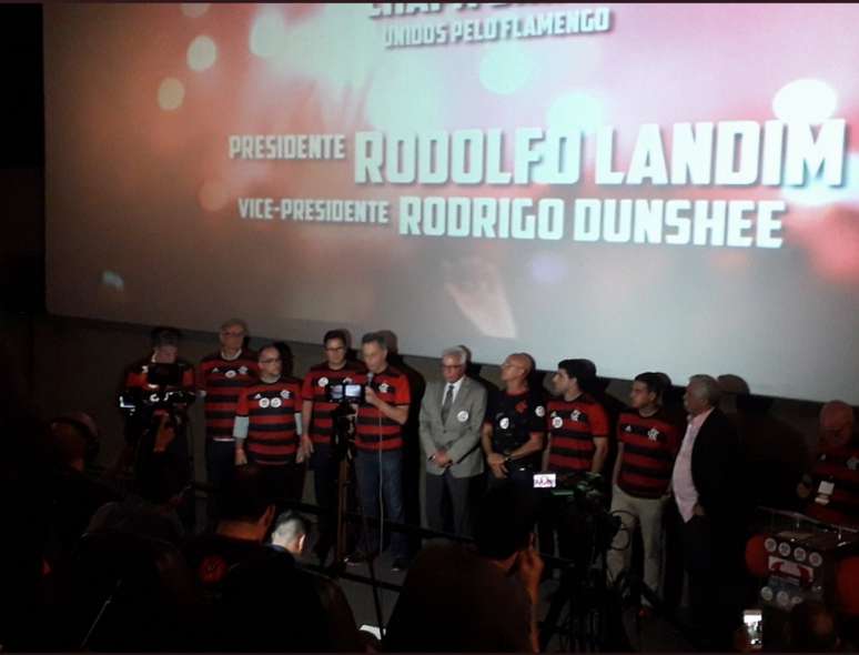 Rodolfo Landim lançou sua candidatura em evento na Zona Sul do Rio (Foto: Alexandre Araújo)