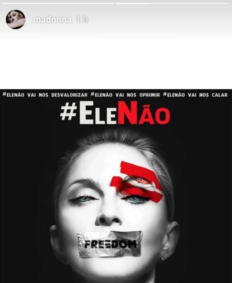 Madonna tem 12,1 milhões de seguidores em seu Instagram