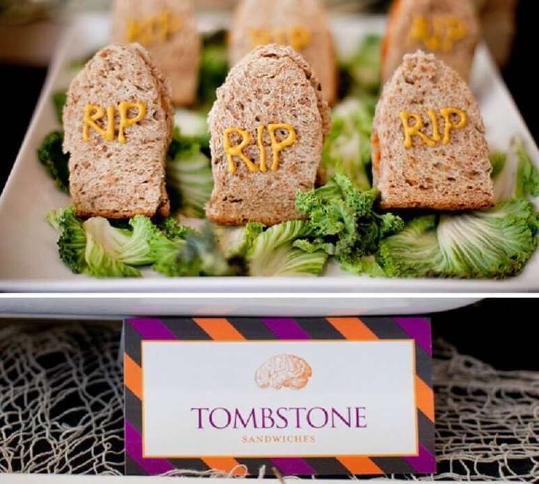 10. As comidinhas tamb&eacute;m podem fazer parte da decora&ccedil;&atilde;o para festa de Halloween &ndash; Foto: Pinterest