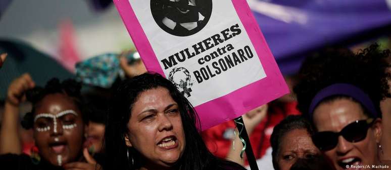 Brasília foi uma das cidades brasileiras onde ocorreram protestos contra o candidato Jair Bolsonaro