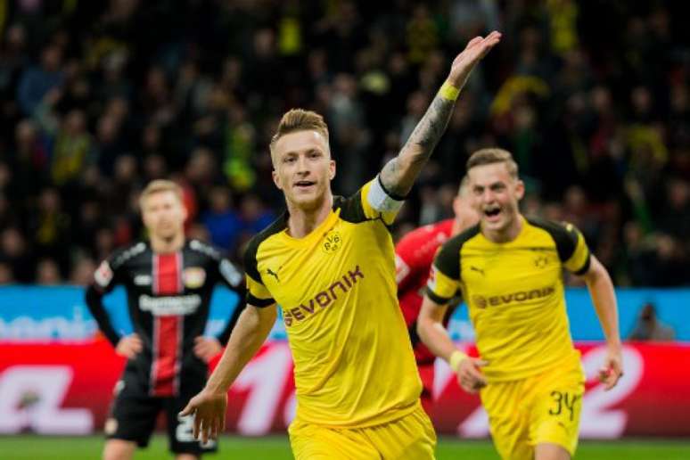Reus marcou o segundo gol do Borussia Dortmund na partida (Foto: Rolf Vennenbernd / dpa / AFP)