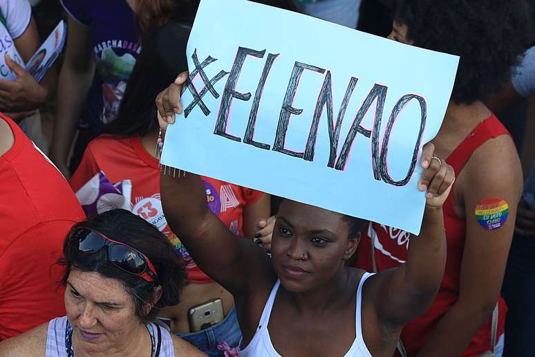 Manifestação de mulheres contra Bolsonaro em Brasília no último final de semana