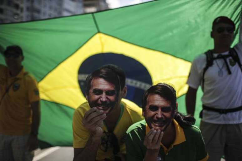 Manifestação em apoio a Jair Bolsonaro