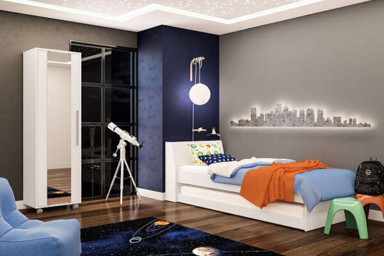 3- A Decoração de quarto precisa seguir o estilo e a personalidade do jovem.  Imagem: Politorno