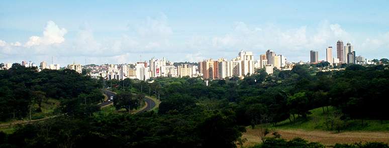 Imagem aérea de Uberaba