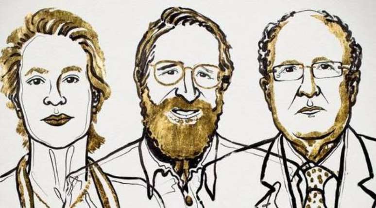 Frances Arnold, George Smith e Gregory Winter, os vencedores do Nobel