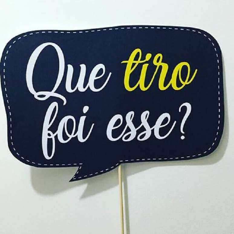 58. Modelo simples de plaquinhas divertidas &ndash; Foto: GramFollo