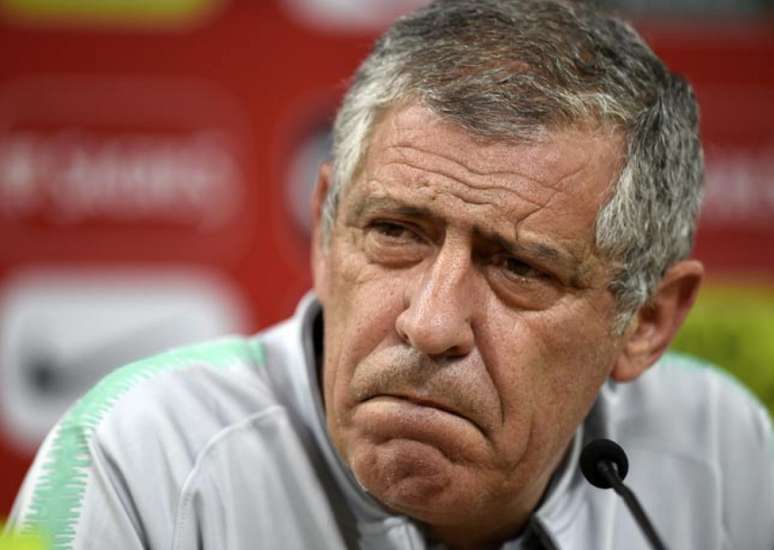 Fernando Santos elogiou Cristiano Ronaldo (Foto: Miguel Riopa / AFP)