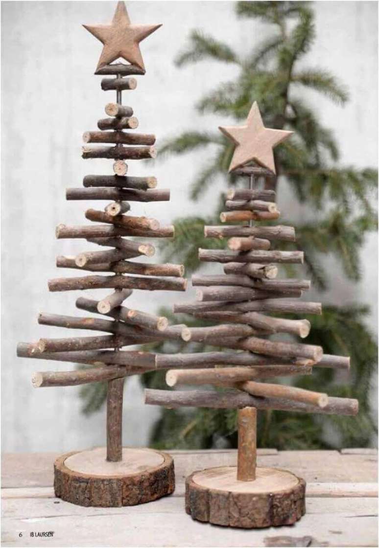 30. Alguns enfeites de natal são perfeitos para decoração rústica – Foto: Pinterest