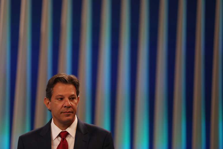 Candidato do PT à Presdiência, Fernando Haddad durante debate no Rio de Janeiro 04/10/2018 REUTERS/Ricardo Moraes 