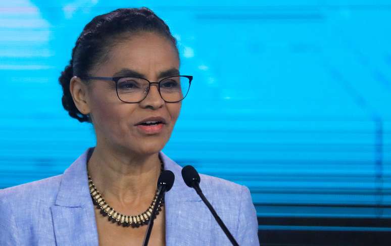 Candidata da Rede à Presidência, Marina Silva, durante debaten em São Paulo
30/09/2018 REUTERS/Nacho Doce