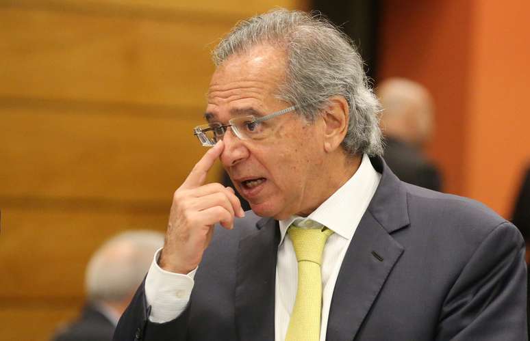 Paulo Guedes, coordenador do programa econômico de Jair Bolsonaro, em evento no Rio de Janeiro
06/08/2018
REUTERS/Sergio Moraes