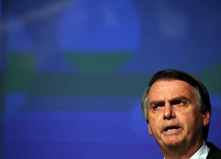 Bolsonaro, durante evento em São Paulo 
18/6/2018 
REUTERS/Paulo Whitaker