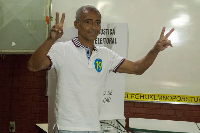 Romário foi candidato ao governo do Rio de Janeiro, mas não passou para o segundo turno