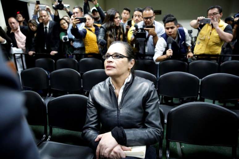 Ex-vice-presidente da Guatemala Roxana Baldetti em tribunal da Cidade da Guatemala 09/10/2018 REUTERS/Luis Echeverria